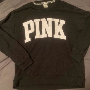 PINK Crop Hoodie Small